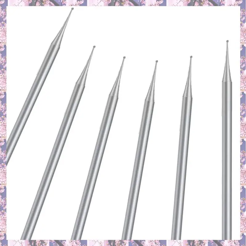 مجموعة أدوات نحت المجوهرات مكونة من 6 قطع من تريند 2025، 3/32 بوصة، لقم نحت المجوهرات (1.5 مم) سهلة الاستخدام