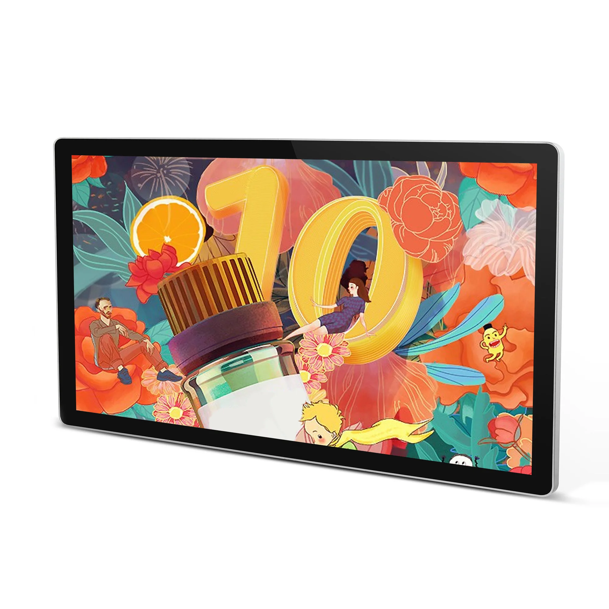 Hot 10,1-98 inch wandgemonteerd digitaal display reclamescherm LCD Indoor Media Display Winkelcentrum LCD-aanraakscherm