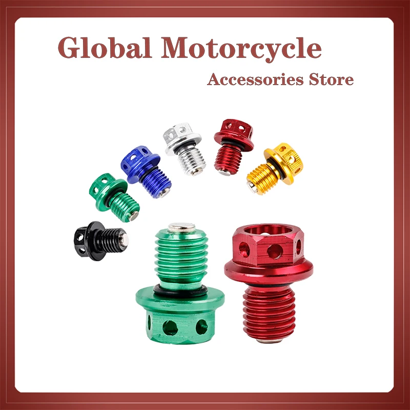 Motorcycle oil screw: m12xp1.5 magnetic oil drain plug bolt screw for Yamaha yzf-r3 yzf-r25 mt-03 mt-25 yz250 yz250x serow 250