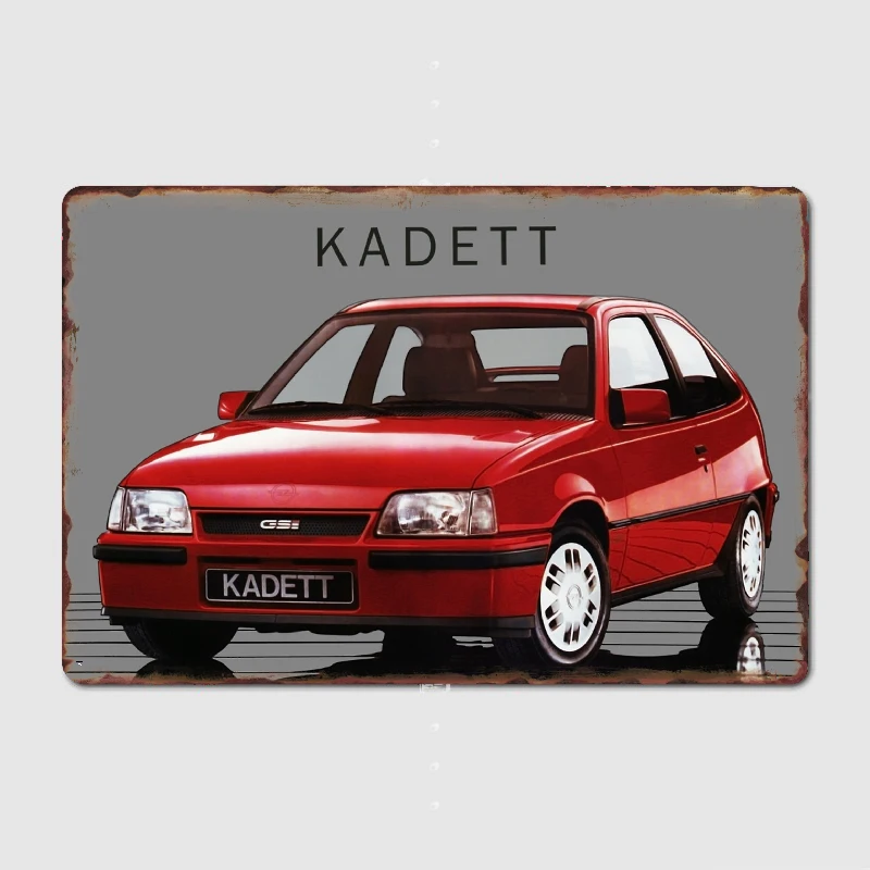 Opel Kadett Gsi Metal Plaque Poster Club Home Bar Cave Classic Plaques Tin Sign Posters Room Wall Decor