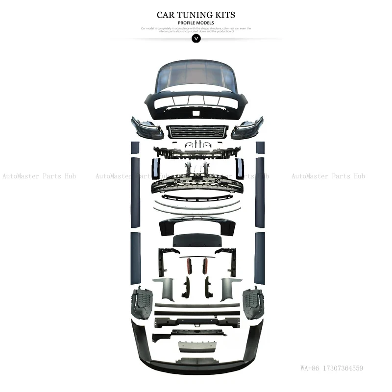 

Car Modification Upgrade 2023 Front and Rear Bumpers and Headlights Body Kit for 2013-2017 Executive