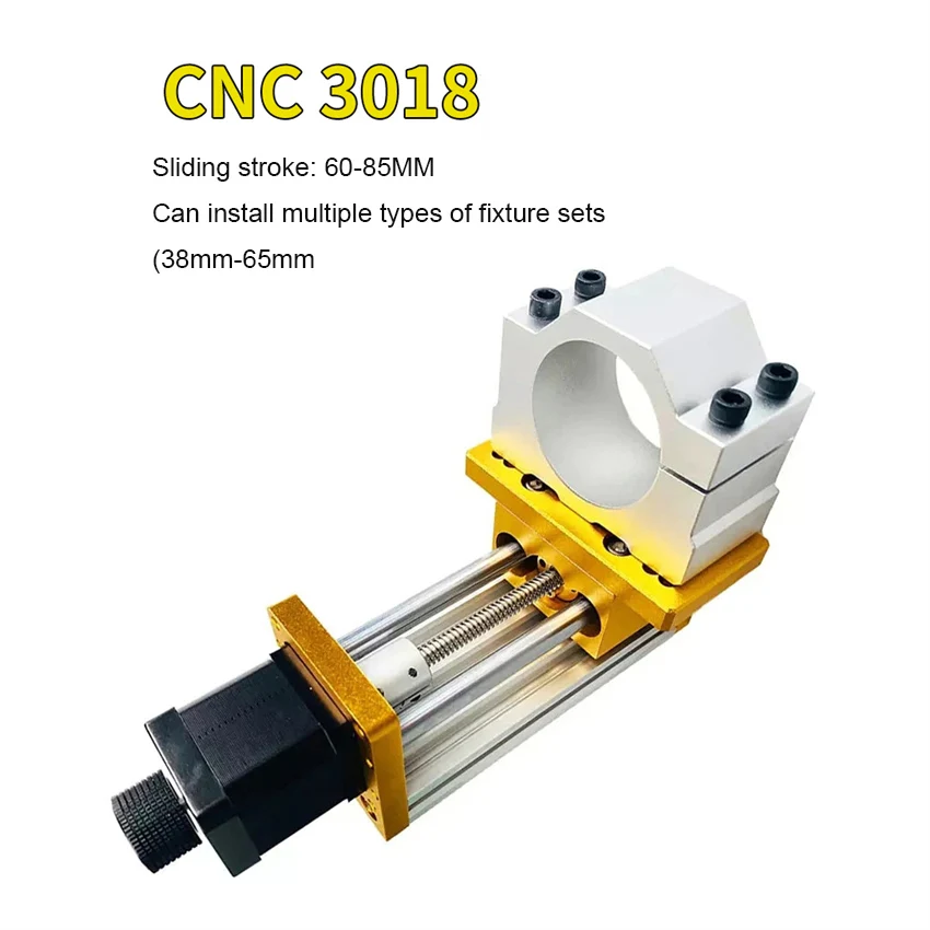 CNC Z-axis Kit 60-85MM Three Axis Laser Engraving Machine Motor Clamp Module Sliding Table Support 3018 Spindle Clamp 45/52/65mm