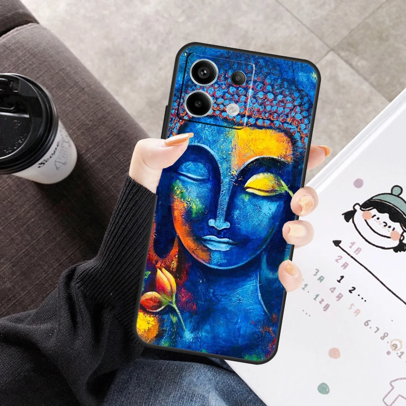 Buddha Cover For Xiaomi Redmi Note 14 Pro 9 10 11 12 13 Pro 11S 12S Case For Redmi 14C 12C 10C 13C