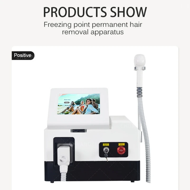 New Portable 2000W 808nm Diode Laser 755 808 1064nm 3 Wavelength lce Fractional Painless Permanent Hair Removal