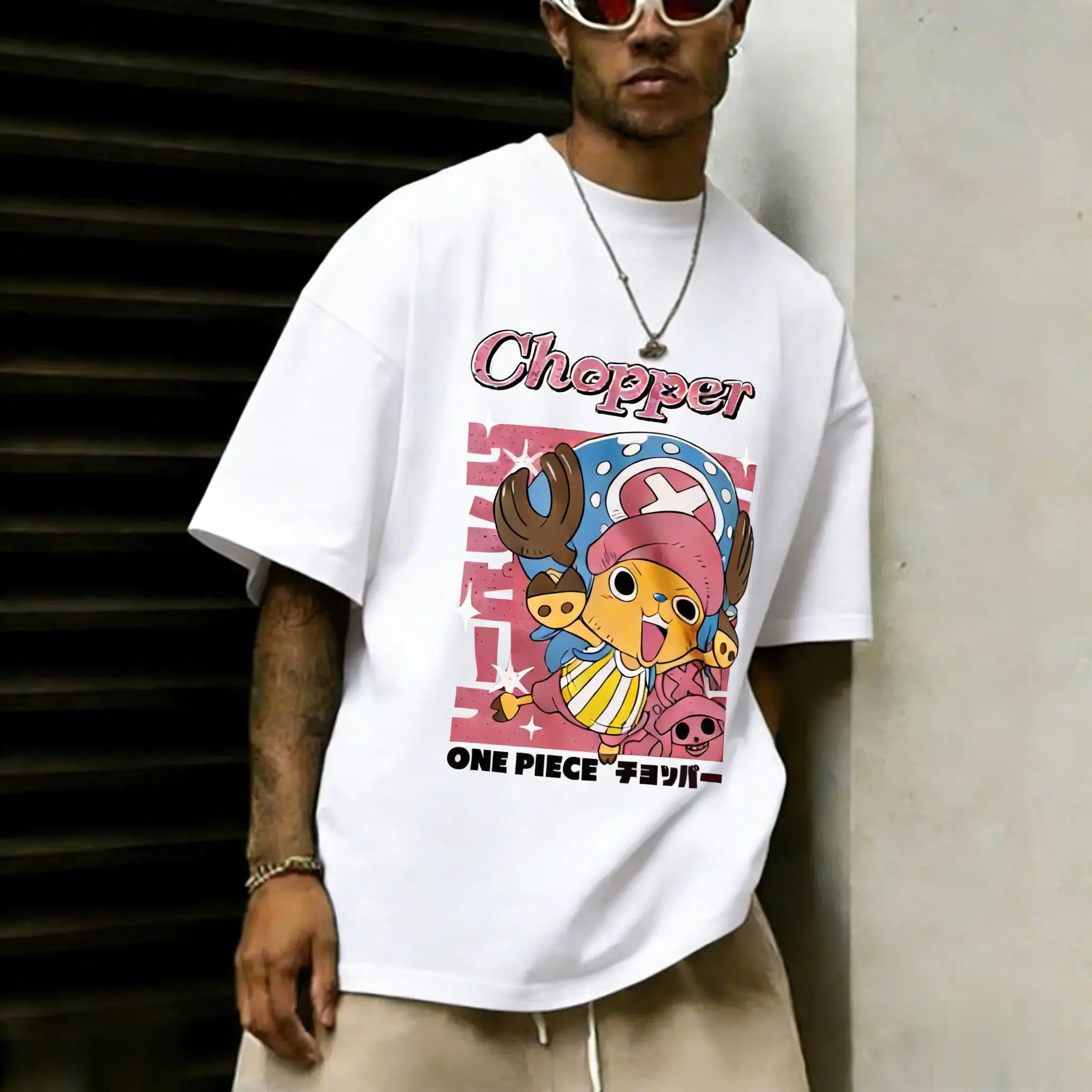 

One Piece Chopper Anime T Shirt Men Women 2026 Summer Casual Short Sleeve Tee Tops Streetwear Cartoon Graphic Tee Crewneck Y2k