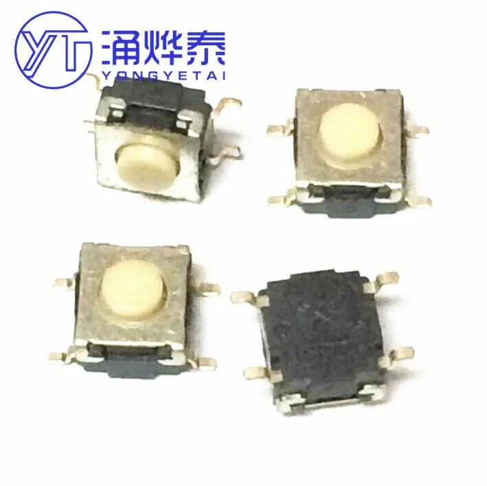 YYT 10PCS B3S-1000P 6*6*4.3 4-pin patch waterproof and dustproof sealed touch button switch