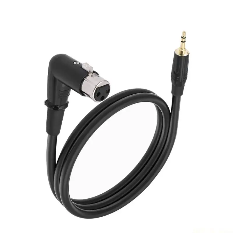 M5TD Male 3.5mm 1/8Inch TRS to 3Pin Female Cord Feature OFC Conductors Wire Line for Professional Link Black