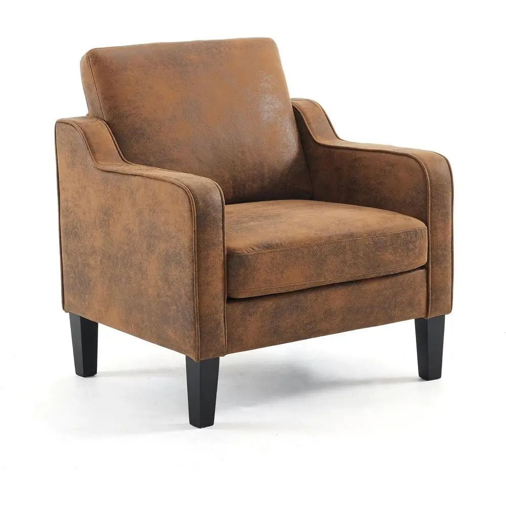 

Accent Chair for Living Room Chairs Rustic Reading Chair for Bedroom Scooped Arm Chair Mid Century Modern Accent Chairs Upholste