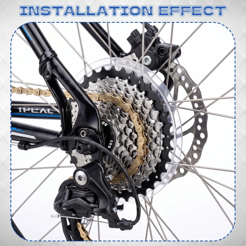 BUCKLOS Fahrradkettenblatt 5/6/7/8/9/10-fach Gewindefreilauf 14-28T 13-28/32T 11-32/36T Zahnkranz kompatibel mit Gewindenaben Fahrradteile – Detail 8
