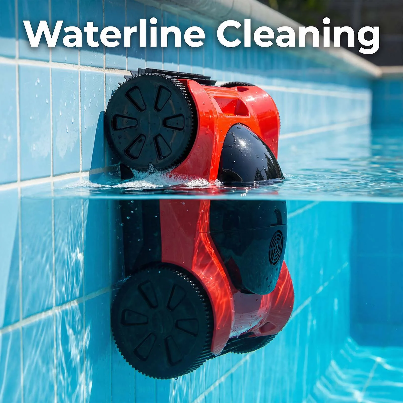 Professional Robot Pool Cleaner 800 Lithium Battery Long Handle Intelligent Navigation Double Brushes Efficient Pool Pools