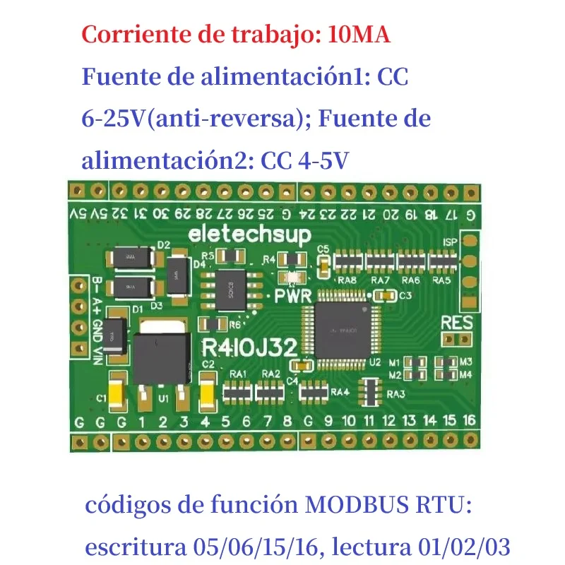 modulo-io-32ch-rs485-modbus-rtu-6-25v-tensao-32di-32do-16di16do-8di24do-placa-para-plc-arduino-esp8266-baixo-consumo-de-energia
