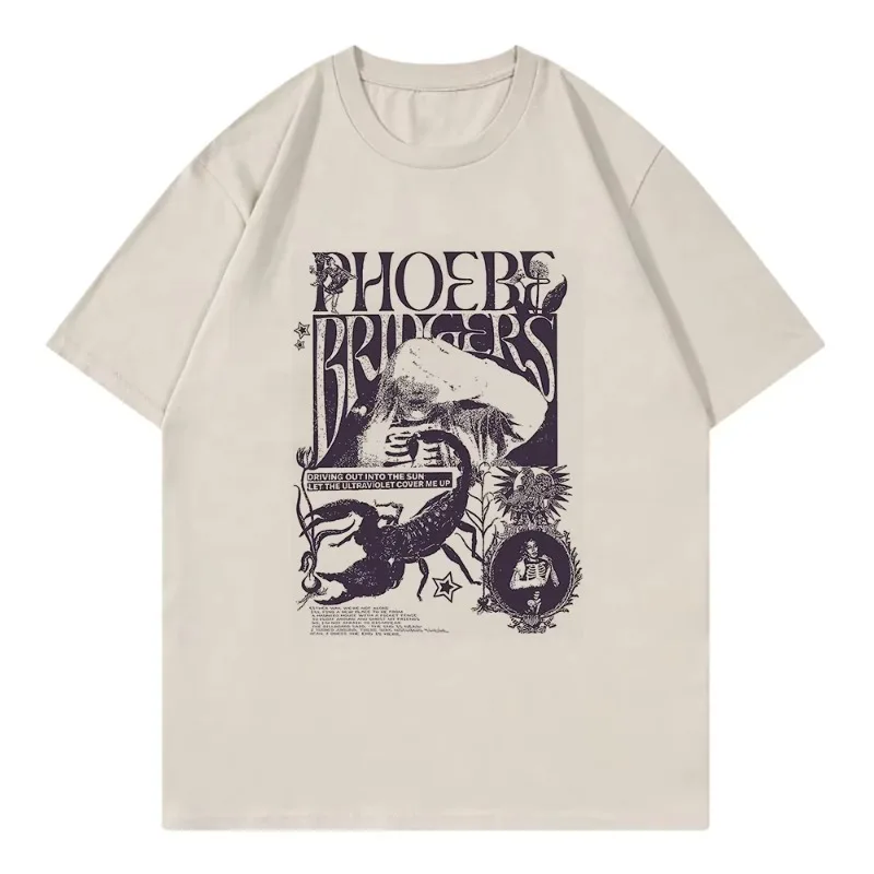 

Phoebe Bridgers on Tour T Shirt Fashion Women Clothing Harajuku T-Shirt Unisex High Quality Casual Cotton Tees Shirts Graphic