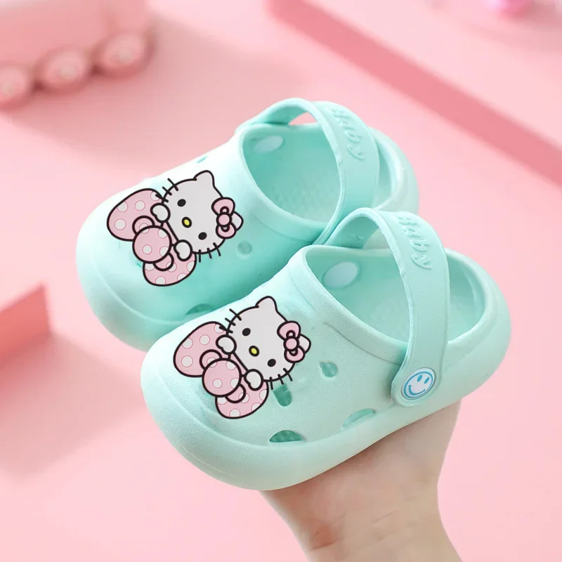 hello kitty children baby boy girl first walkers  Beach shoes Sanrio non-slip Casual shoes cartoon slippers summer sandals