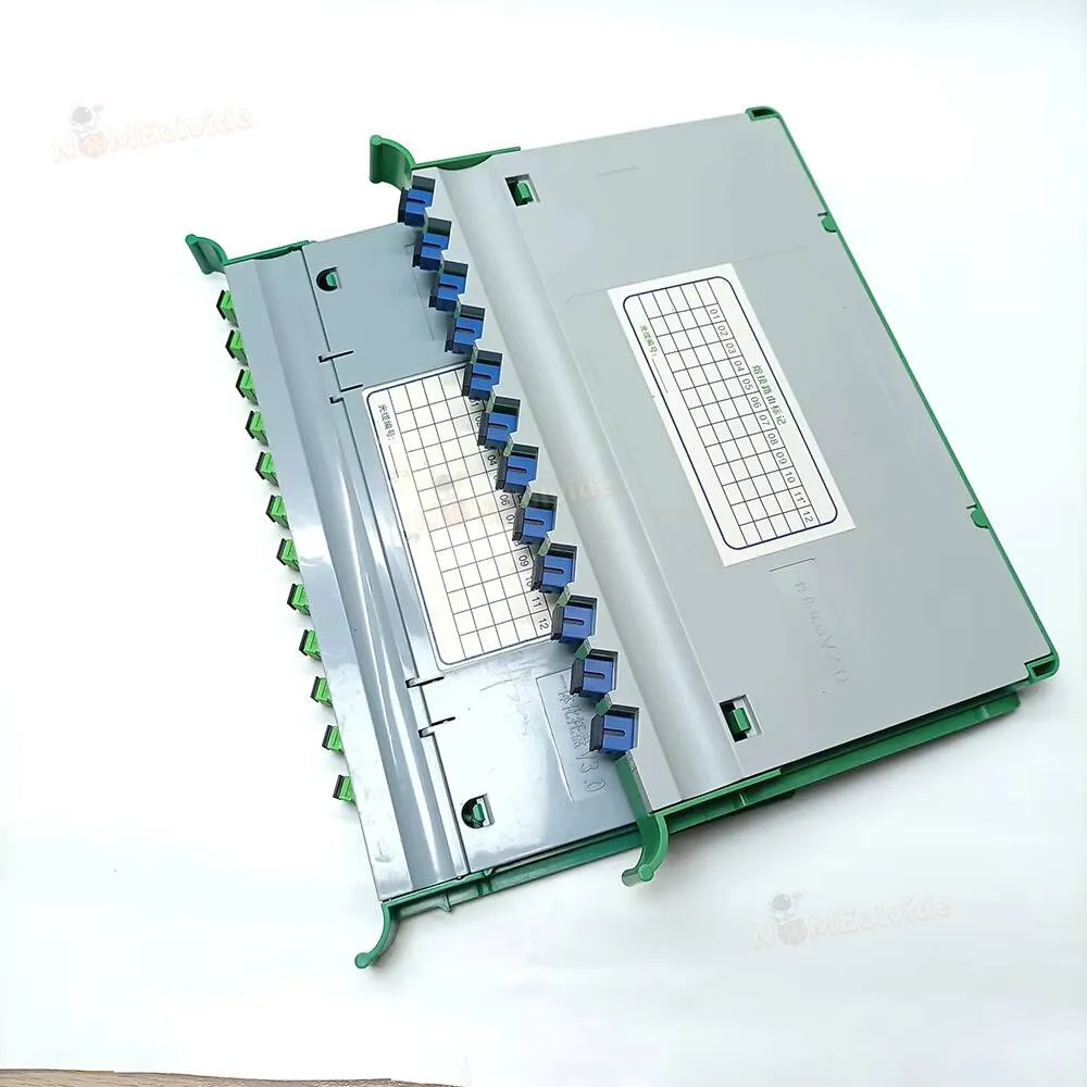 Fiber Optic Splice Tray 30 SC 12 Core FTTH Fusion APC ODF Cabinet Distribution Integrated Module