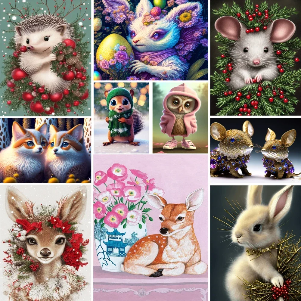 

585487 Cute Animal DIY Painting By Numbers Package Oil Paints 50*70 Paiting By Numbers Handmade For Adults Wall Art For Drawing