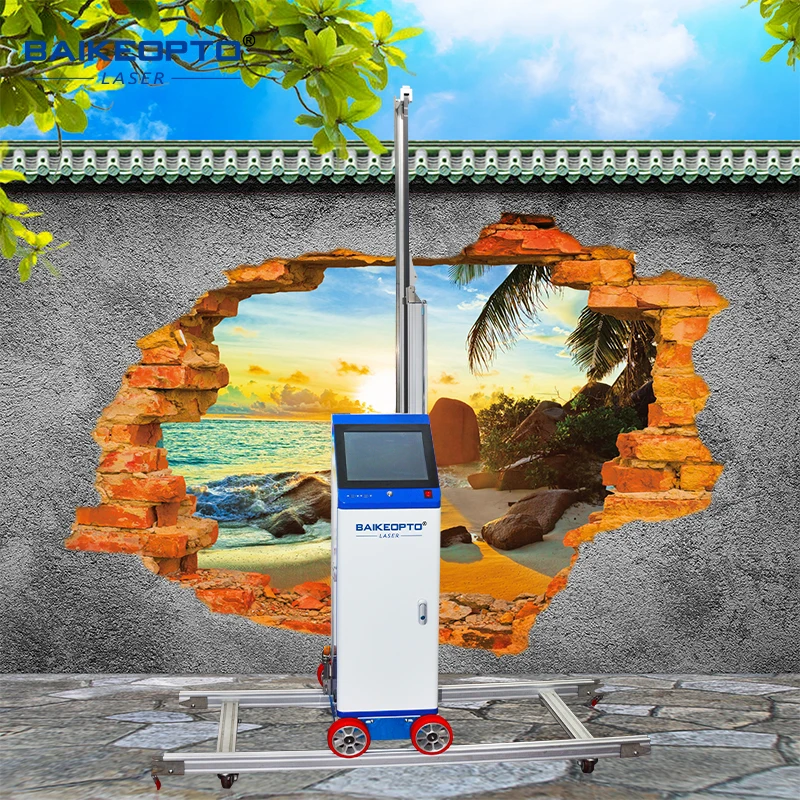 BK-GW16 Indoor Outdoor 6D Wall Printer of Mural Vertical Direct To Wall Printing For Sale