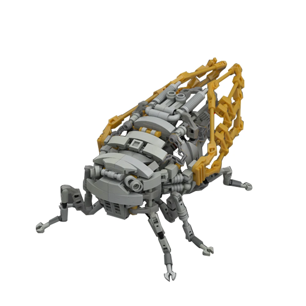 Gobricks MOC Insect Mechanical Cicada Carrier Mode A Building Block set Creativity Creatures Experiment Education Brick Kid Toys