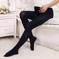 Adjustable High Waist Maternity Tights Soft Velevt Pantyhose For Pregnant Women U-shaped Belly Support Leggings Autumn 2024 New