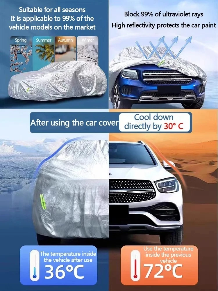 Heat Insulation, Electric Retractable Sunshade, Fully Automatic Car Cover, Sun Protection, Rain Protection,