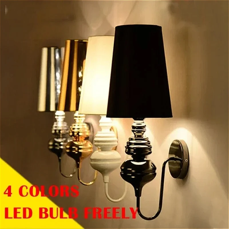 Spanish Industrial Wall Lamp, Wrought Iron Vintage Sconce for Home & Commercial Bedroom Hotel Cafe Lighting (Small Size)