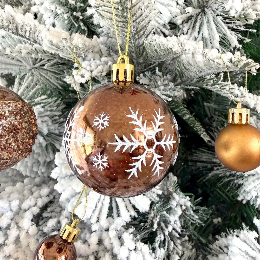 22Pcs/Set Durable 6CM Christmas Ball Shiny Creative Xmas Ornament Ball Xmas Baubles Storefront