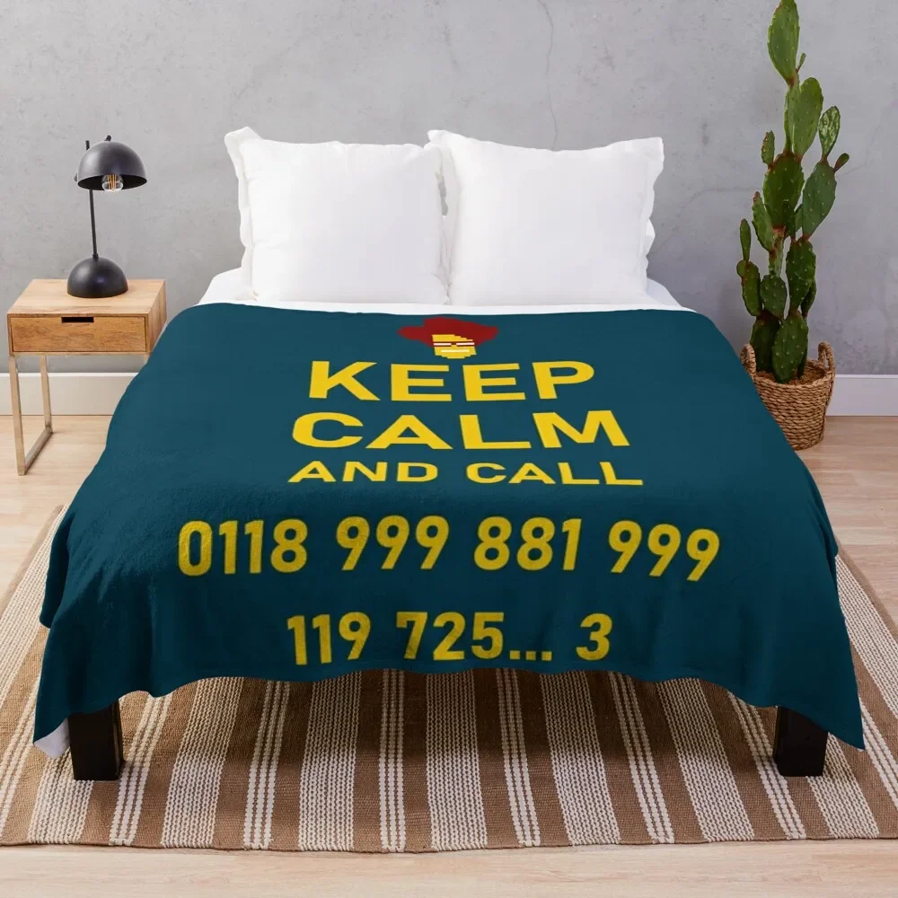 KEEP CALM and call 0118 999 881 999 119 725... 3 IT CROWD Throw Blanket Soft blankets ands Sleeping Bag for babies Blankets