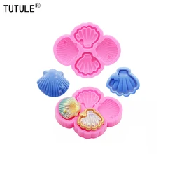 DIY shells Keychain Earrings Silicone Molds hard outer skin Clay epoxy resin Accessories Silicone Moulds cake Chocolate Mold