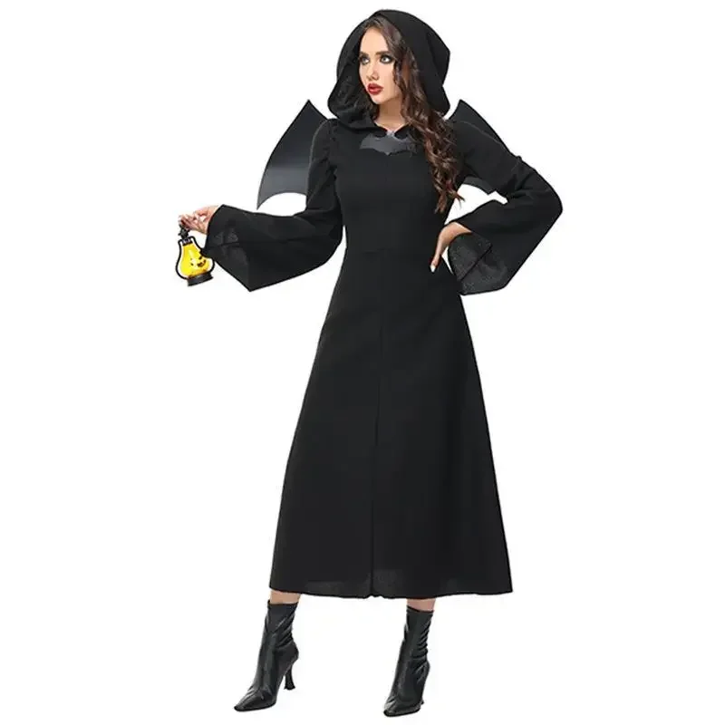 

2025New Halloween Demon Witch cosplay Wizard Show Costume with wings