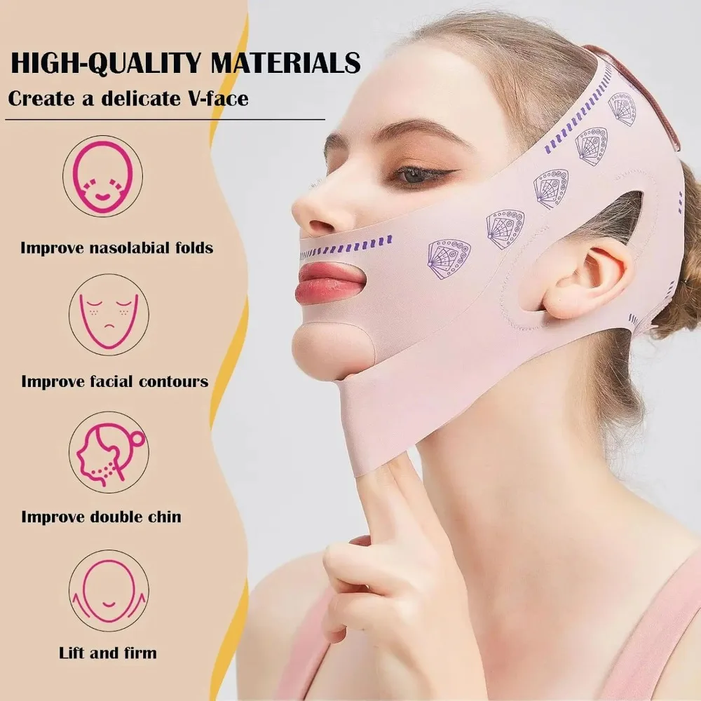 Women Face Slimming Bandage Face Lifting Belt V Line Shaper Cheek Chin Lift UP Strap Prevent Wrinkles Beauty Facial Care Tools