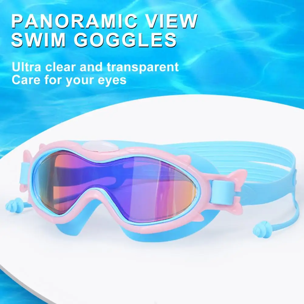 Óculos de natação profissionais para crianças, óculos antiembaçante à prova d'água para piscina, visão clara, óculos de natação para crianças de 6 a 14 anos