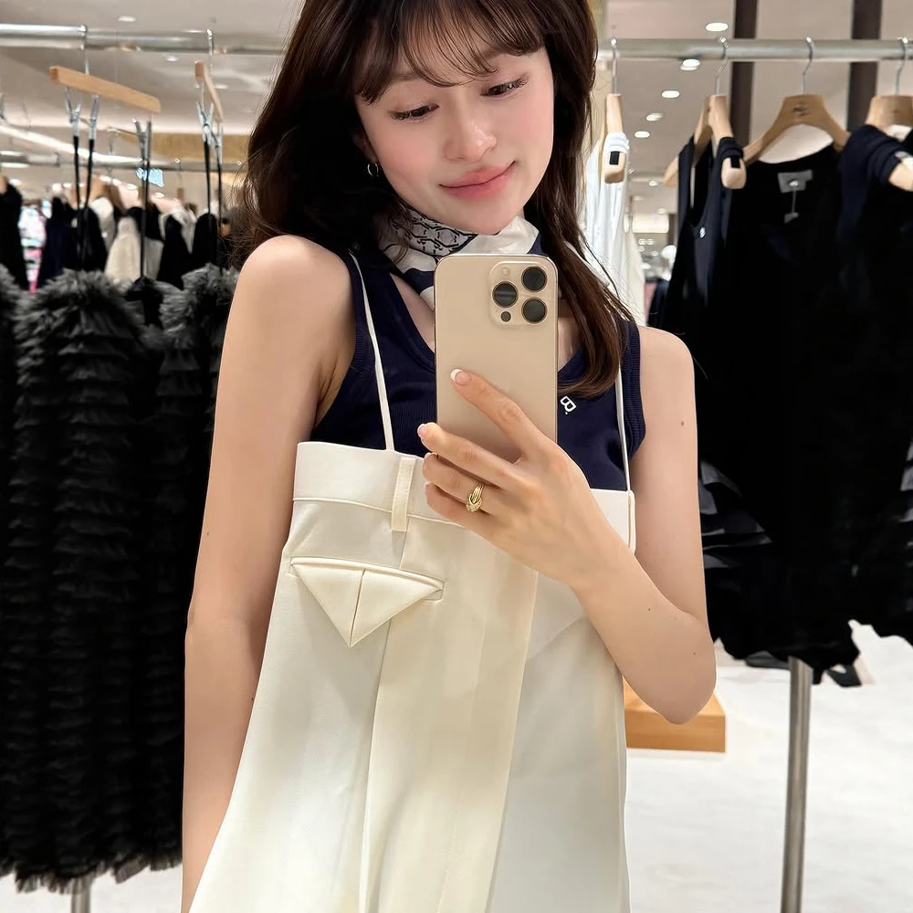 Japanese Fashion Sweet Overalls Spring Autumn 2025 New Girls Solid Color Straight High Waist Jumpsuit Lady Daily Basic Trousers