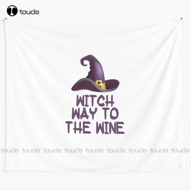 Witch Way To The Wine Tapestry Tapestry Review Tapestry Wall Hanging For Living Room Bedroom Dorm Room Home Decor Wall Covering