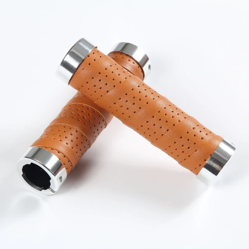 Four-color Optional Grips Super Fiber Leather Winding Bicycle Leather Handle Car Handled Sleeves Commuter Sleeve Bike Grips