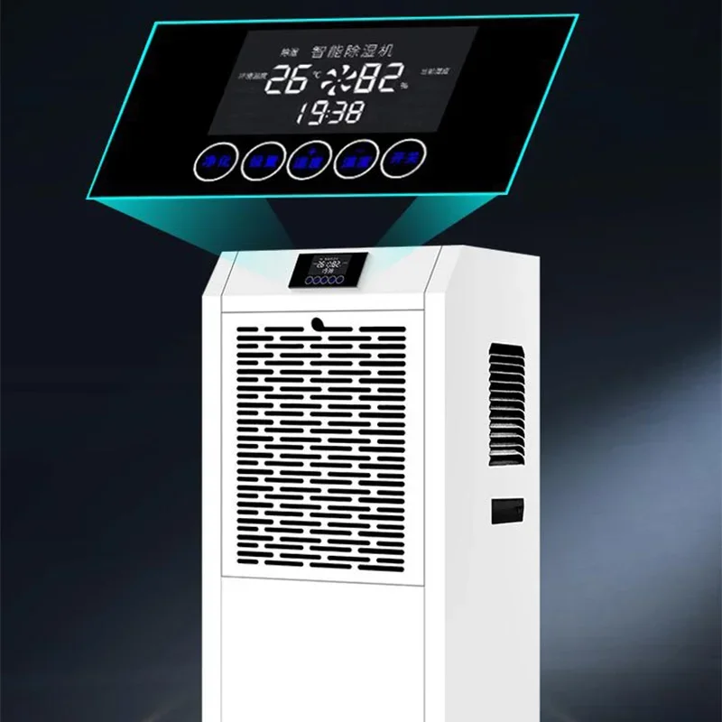 90L/D Industrial-Grade High-Power Dehumidifier—Ideal for Basements, Factories, and Large Warehouses Direct Drain