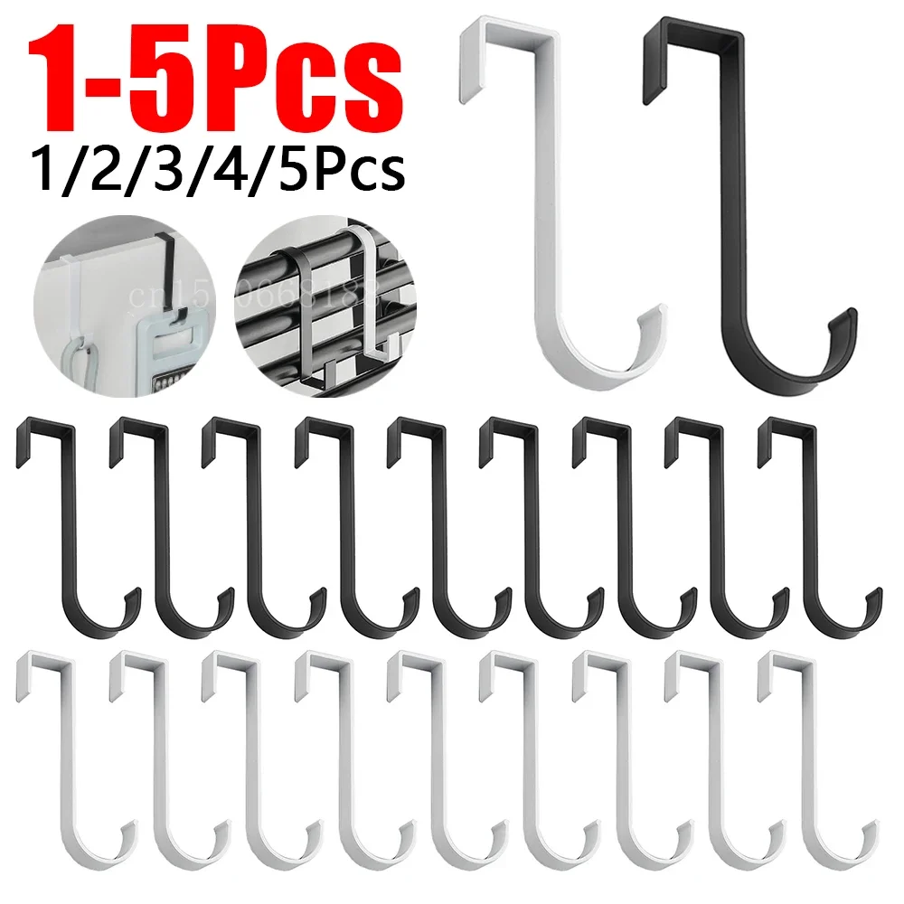 

1-5Pcs Bathroom Cabinet Door Hook Stainless Steel Door Rear Hanger Home Kitchen Accessories Keychain Coat Hook Organizer Tool