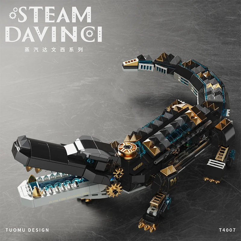 building blocks scorpion biomimetic mechanical biology Davinci animal model Assembling owl toy steam punk style parrot bettle