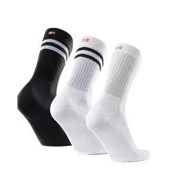 Nouvelles chaussettes de cyclisme à rayures colorées hommes femmes vélo de route vélo de course en plein air vélo Sport chaussettes de course