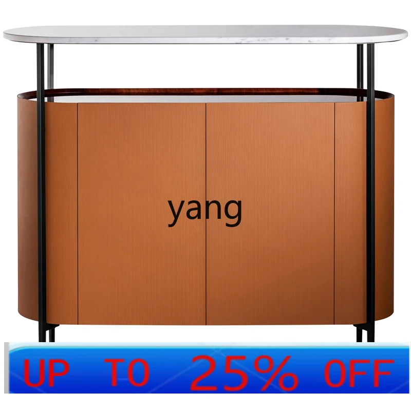

CX minimalist designer side cabinet orange double door Internet celebrity high style wall cupboard