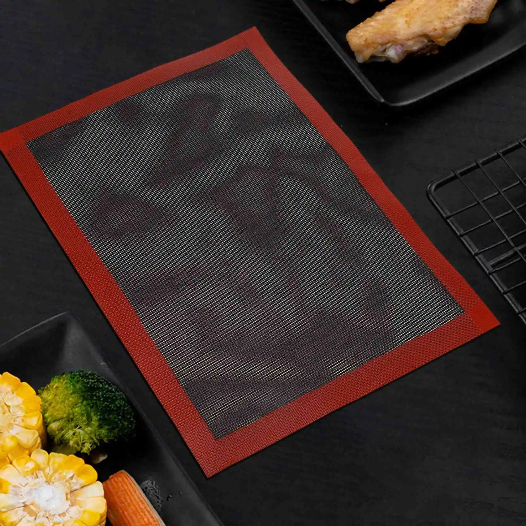 AT77 Perforated Silicone Baking Mat Non-Stick Baking Oven Sheet Liner for Cookie /Bread/ Macaroon/Biscuits Kitchen Tools
