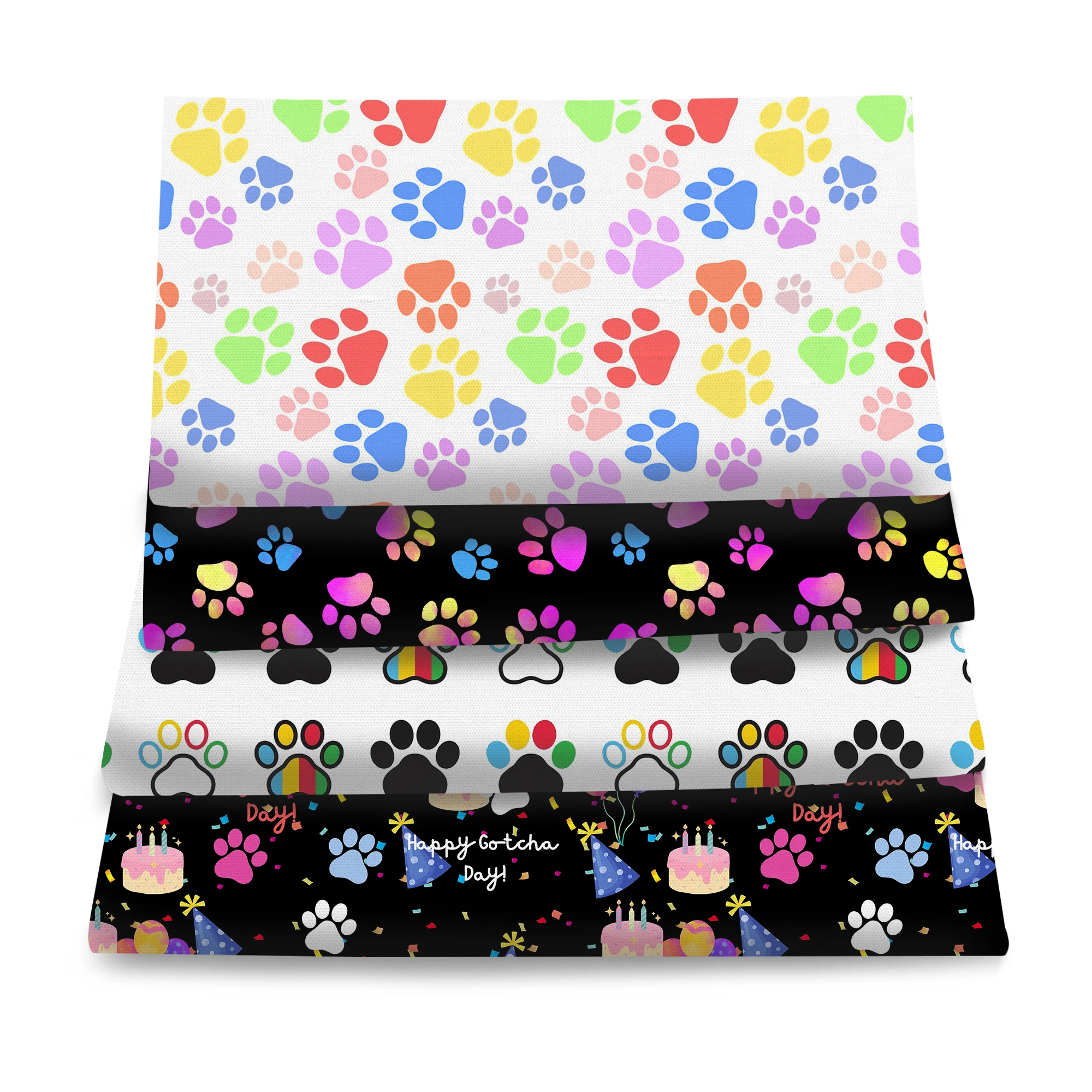 Pre-cut 4pcs/set (50x45cm 19.69*17.71in)Flamingo Bird Print Precut Quilting Fabric Fat Quarter Fabric Bundle