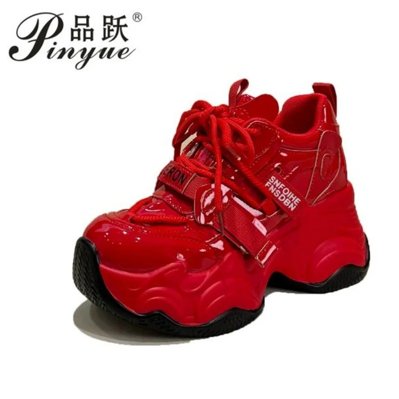 Womens Dad Shoes Style High Top Thick Bottom Increasing 10cm Korean Version Small Size Height Casual Sneakers Zapatos Mujer