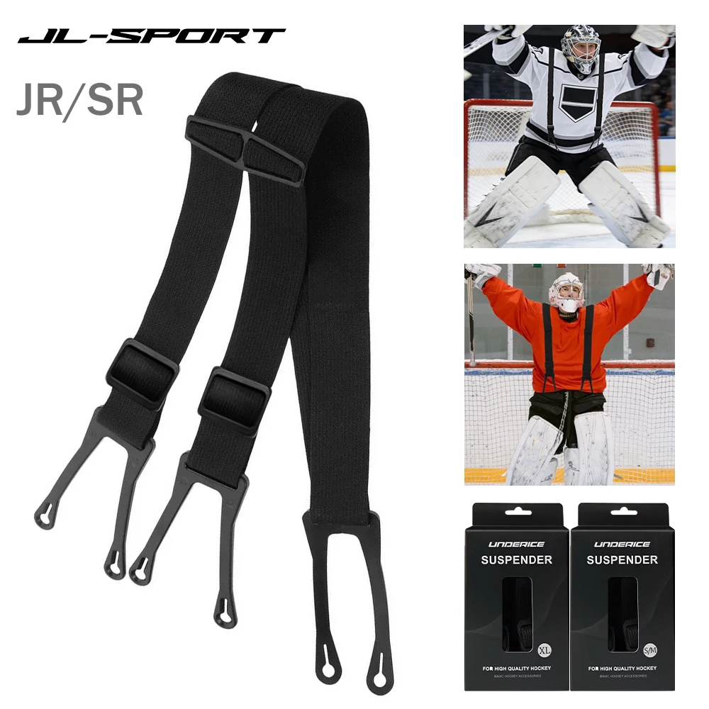 Ice Hockey Protective Belt Strap JR/SR Elastic Belt Suspenders Adjustable Heavy Duty Y-Back Straps Hockey Pant  Accessories