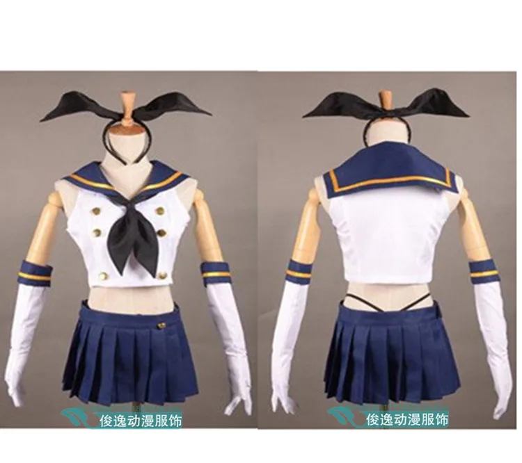 Game Collection Kancolle Shimakaze Cosplay Costume JK Sailor Suit Sexy Kawaii Cosplay For Hallowmas Carnival Women Men