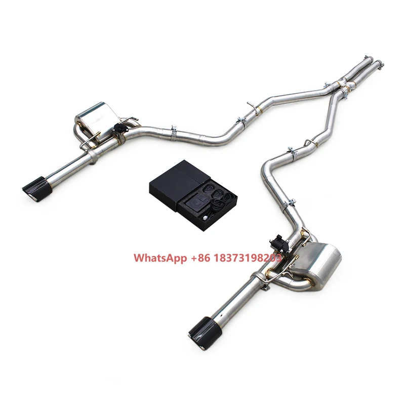 Custom Enhanced Sound Catback Muffler  for Dodge Charger V6 3.6L 2012-2019 Stainless Steel Pipes Valvetronic Exhaust System