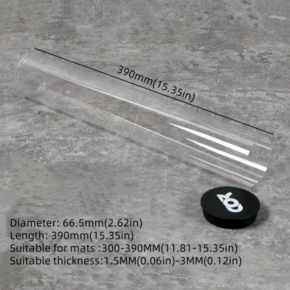 Almohadilla transparente para juegos, soporte para tarjetas, tapete telescópico para juegos, funda protectora de tubo de almacenamiento, protector de juego cilíndrico