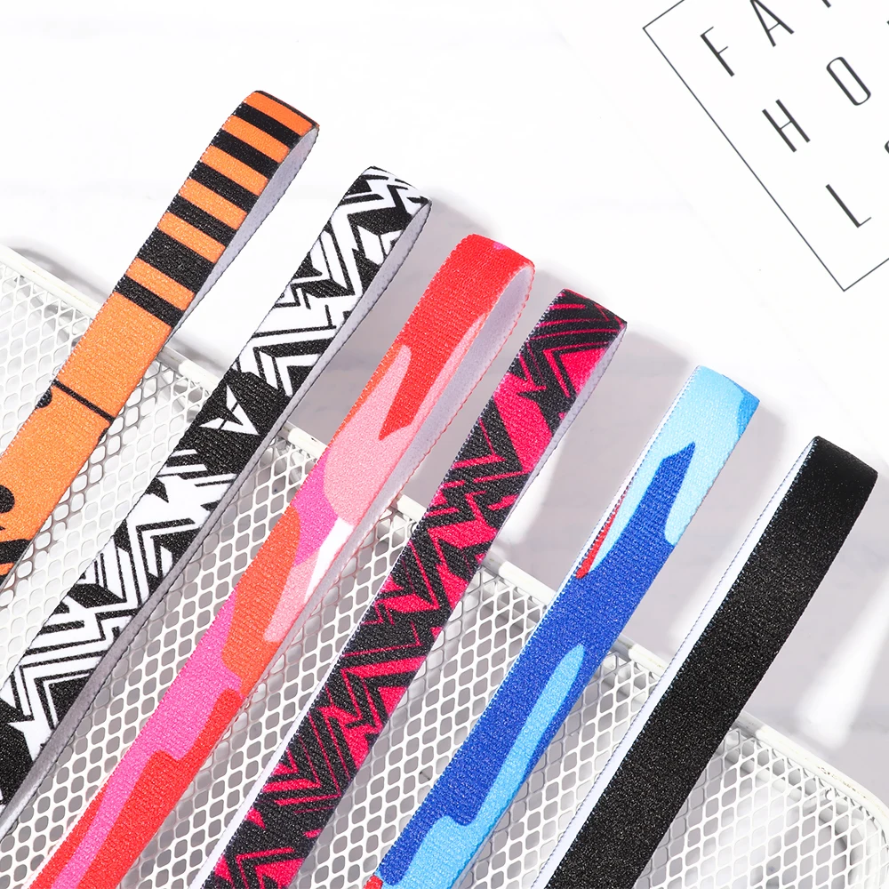 Anti-slip Elastic Headband Rubber Yoga Hair Bands For Women Men Running Fitness Sports Football Stretch Sweatband Candy Color