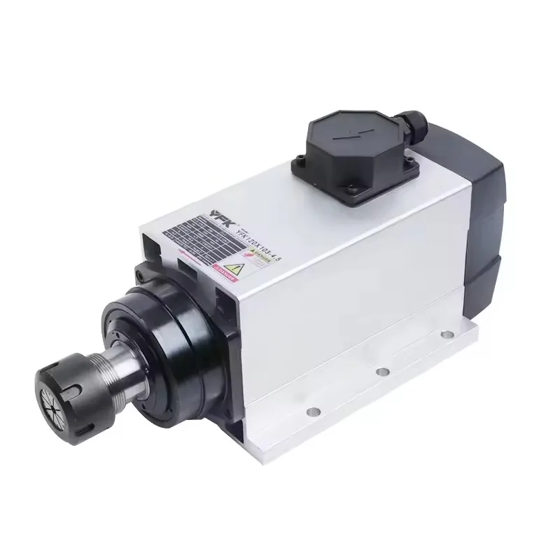 CNC Spindle Motor 1.5KW air Cooled Spindle Kit 65MM Clamp 220V VFD Inverter 80W Water Pump 9pcs ER11 Collet Chuck