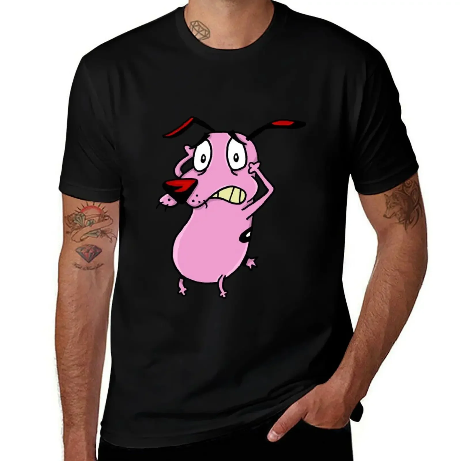 

Courage T-Shirt customs funny meme t-shirts summer clothes blanks shirts men graphic