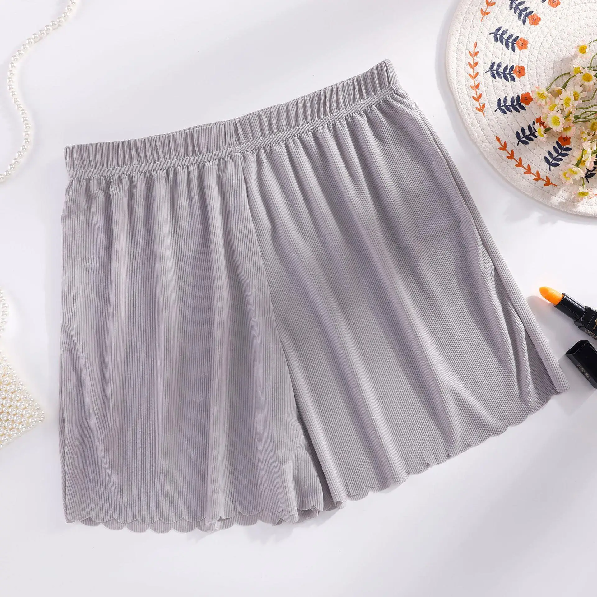 

plus Size Ice Silk Se Pants Women's Home Pants Summer Thiened Extra Large Ice Silk Boting Pants Prevent Exposure