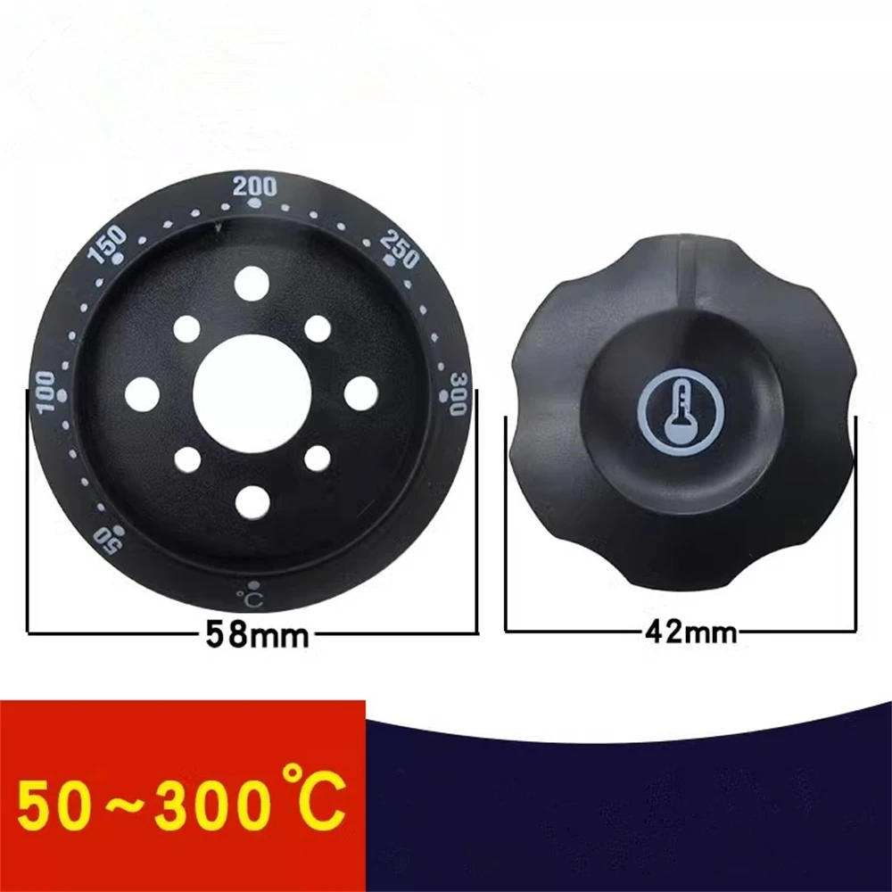 

50-300 ℃ Ручка переключателя для электрических духовок, колбасных печей, фритюрницы, регуляторы температуры, крышки переключателей, электрические фритюрницы, вода